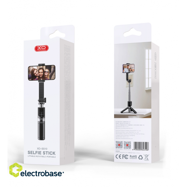 XO SS10 Selfie Stick / Tripod with Bluetooth Remote Control 80cm paveikslėlis 4