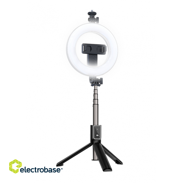XO SS12 Selfie Nūja / Tripods ar Bluetooth Tālvadības Pulti + LED lampa 95cm image 1