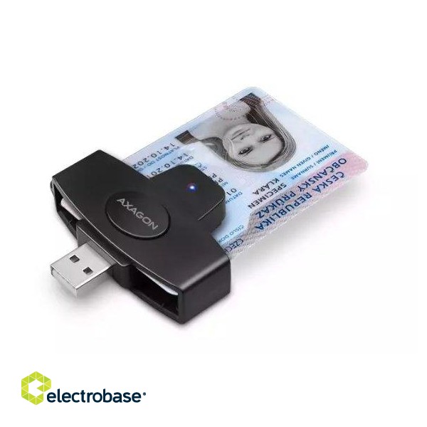 Axagon CRE-SM5 Miniature USB contact ID card reader image 1