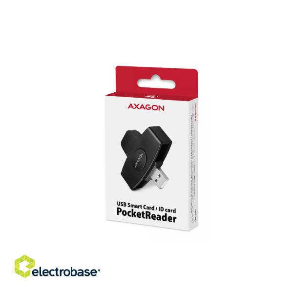 Axagon CRE-SM5 Miniature USB kontaktu ID karšu lasītājs image 2