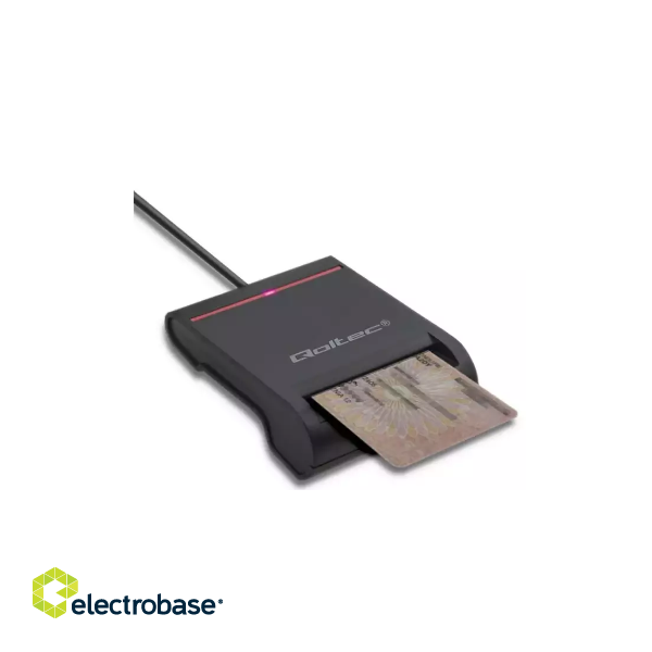 Qoltec Q-50642 ID Card Reader USB 2.0 paveikslėlis 3
