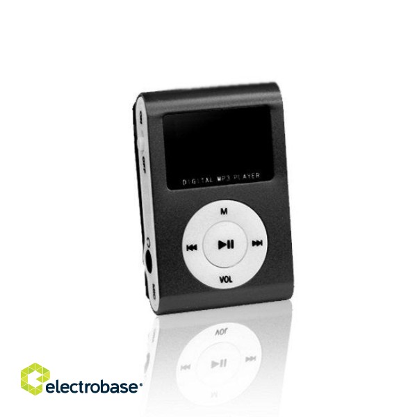 Setty MP3 Super Compact Music Player With LCD Display and MicroSD Card Slot + Headphones image 1