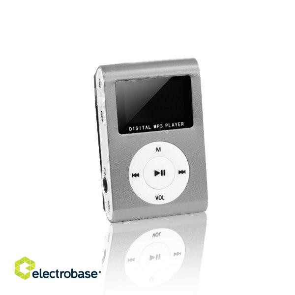 Setty MP3 Super Compact Music Player With LCD Display and MicroSD Card Slot + Headphones