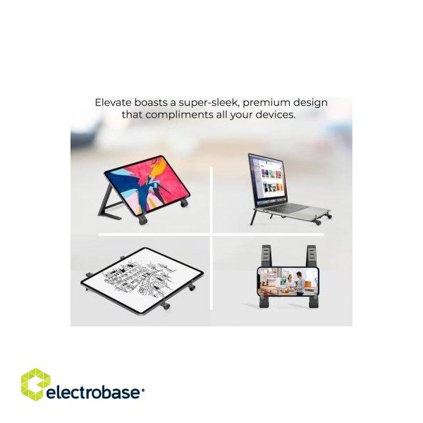 PROMATE Elevate Подставка для ноутбука, планшета или смартфона фото 3