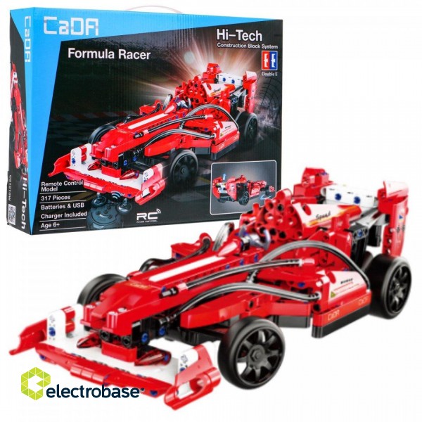 CaDa C51010W R/C Formula Toy Car Collapsible constructor set 317 parts paveikslėlis 1
