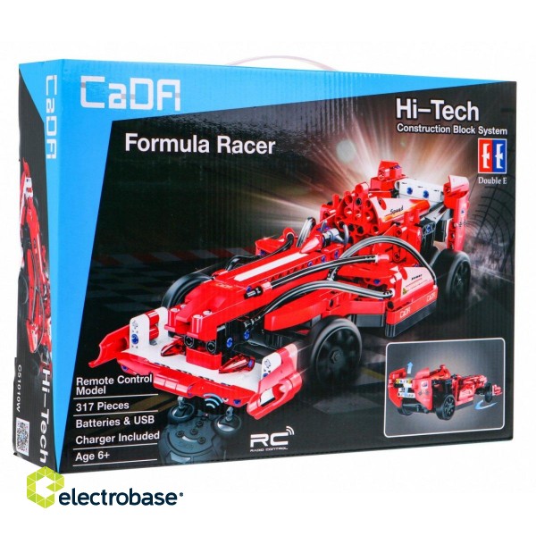 CaDa C51010W R/C Formula Toy Car Collapsible constructor set 317 parts paveikslėlis 6