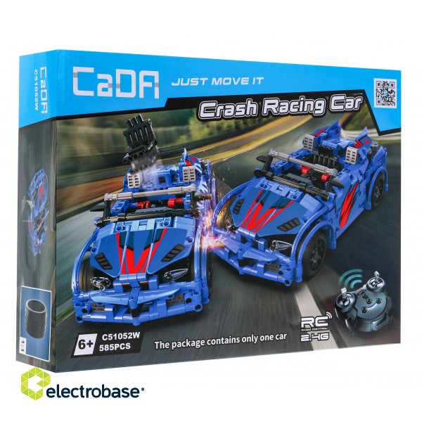 CaDa C51052W R/C Racing Toy Car Collapsible constructor set 585 parts paveikslėlis 2