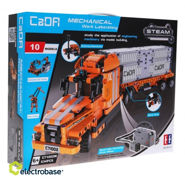 CaDa C71002W R/C Port Engineer Toy Car Collapsible constructor set 634 parts paveikslėlis 1