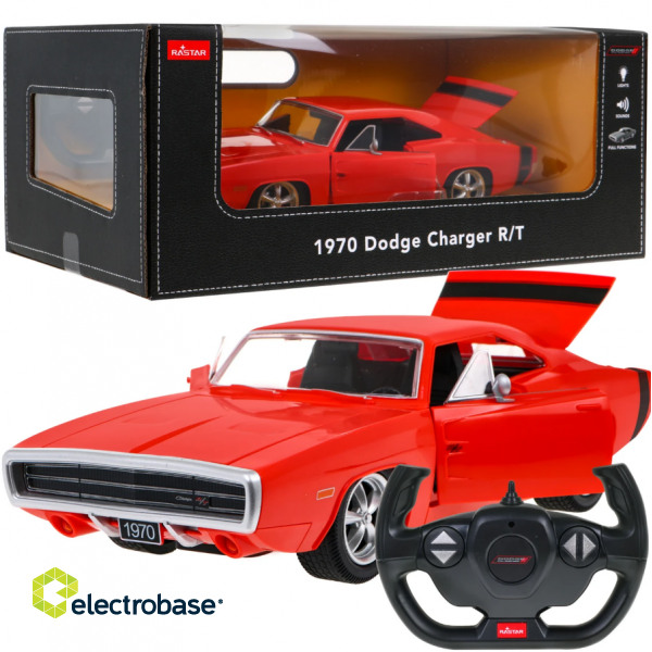 Rastar Dodge Charger R T R/C Toy Car 1:16 paveikslėlis 1