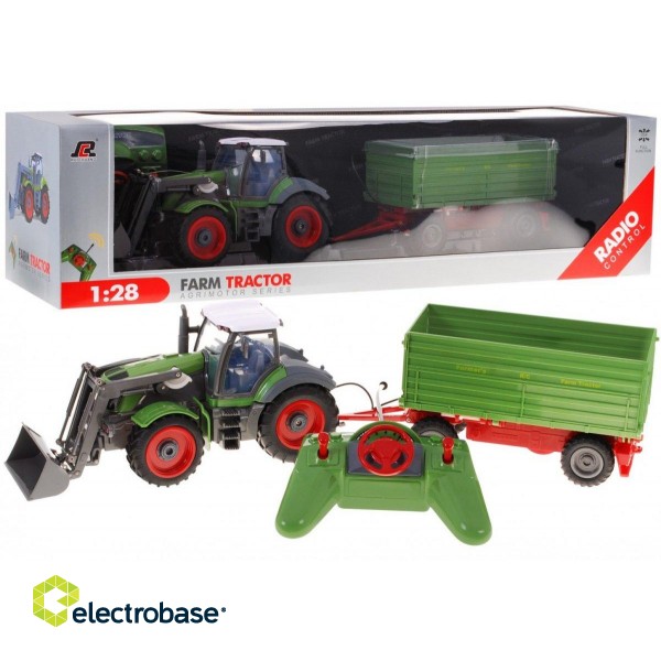 RoGer Farm Tractor with Trailer 1:28 image 1