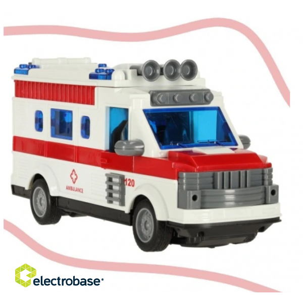 RoGer RC Ambulance Toy Car 1:30 image 4