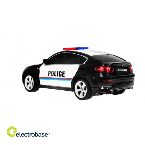 RoGer R/C BMW X6 Policija Rotaļu Mašīna  1:24 image 2