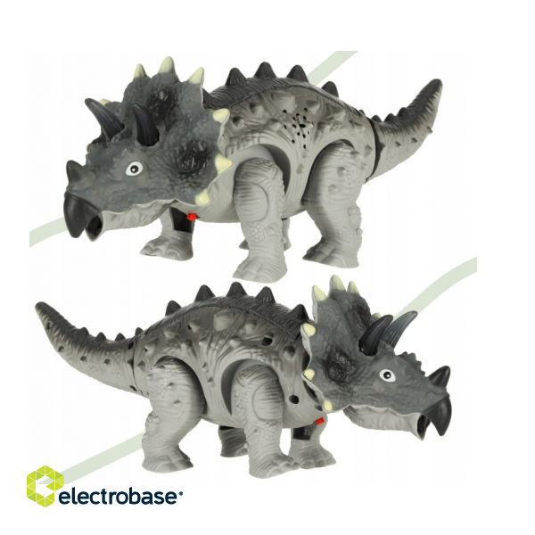 RoGer RC Triceratops interaktīvais dinozaurs Rotaļlieta image 2