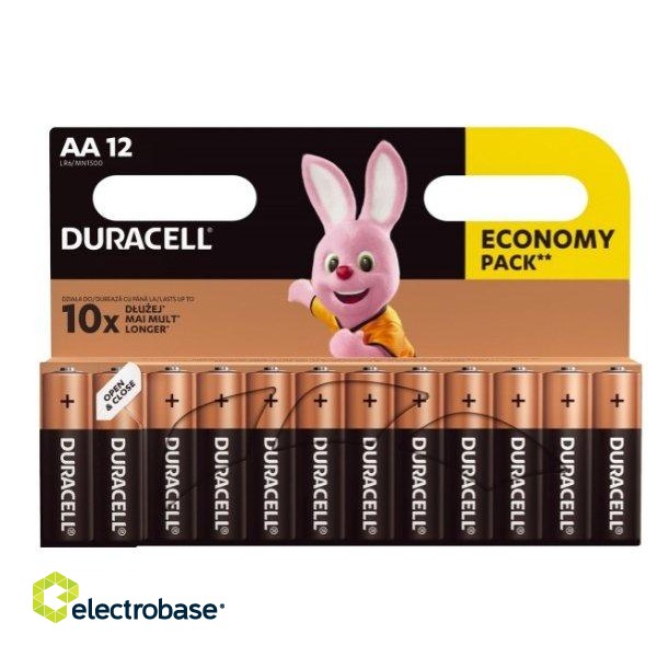 Duracell AA / MN1500 Alkaline LR6 1.5V Batteries 12pcs