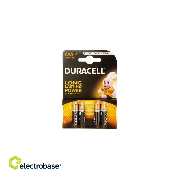 Duracell AAA MN2400 Alkaline LR03 1.5V Baterijas 4gab.