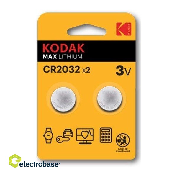 Kodak Lithium CR2032 / 3V Batteries (2pcs)
