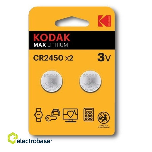 Kodak Lithium CR2450 / 3V Baterijas (2gab.)
