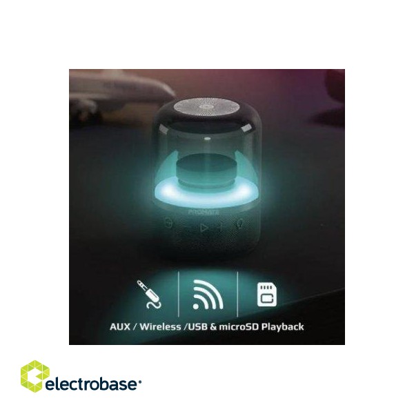 PROMATE Glitz LumiSound® 360° Surround Bluetooth Portable Speaker image 2