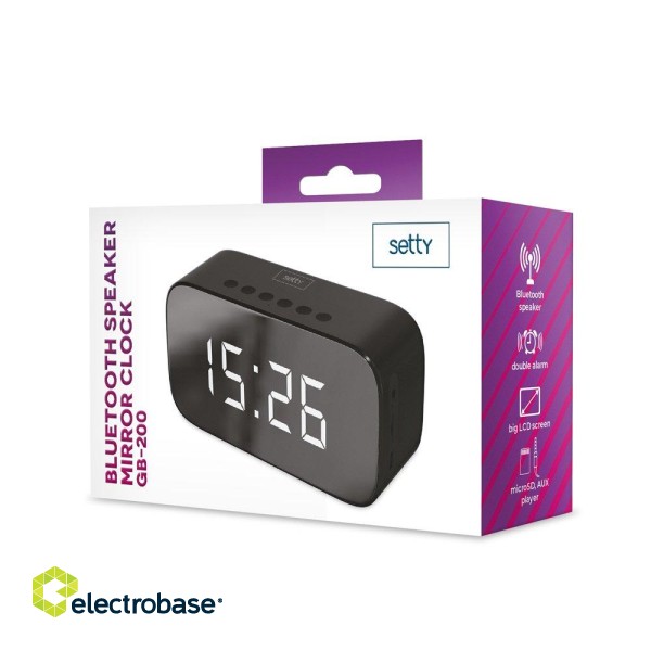 Setty GB-200 Bluetooth Speaker with Clock function image 2