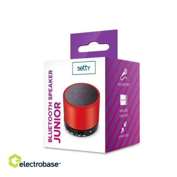 Setty Junior Bluetooth Speaker System with Micro SD / Aux / 3W paveikslėlis 3