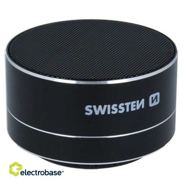 Swissten Bluetooth Bezvadu Skaļrunis ar Micro SD / Telefona Zvana Funkcija / Metāla Korpus / 3W image 2