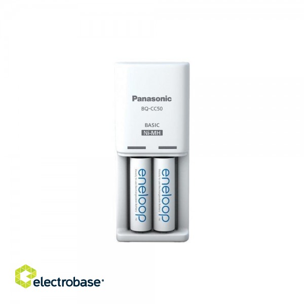 Panasonic Eneloop Compact Зарядное устройство для батареек  + 2x AA 2000 mAh