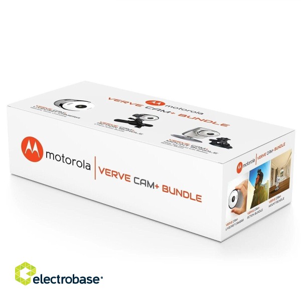 Motorola Vervecam+ Bundle Sporta kamera + turētājs ķiverei / velosipēda stūrei + stikla stiprinājumi ar 1900 mAh akumulatoru image 5
