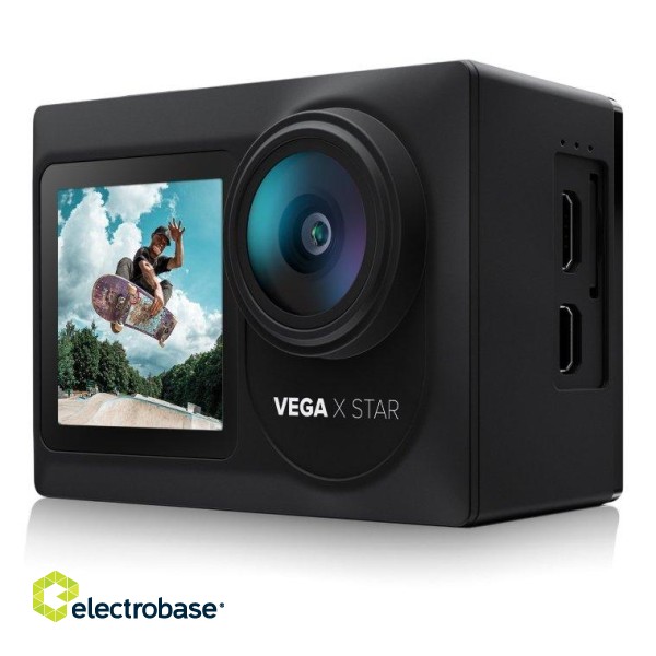 Niceboy Vega X STAR WI-FI 4K / 20MPx Ūdens un Triecienu Izturīga Sporta Kamera +  Stiprinājumi image 4