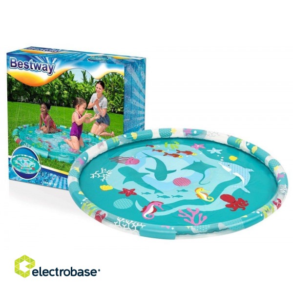 BESTWAY 52487 Inflatable Paddling Pool With A Fountain For Children from 2 years 165 cm image 1