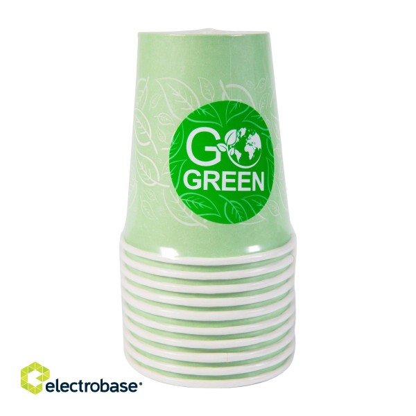 Go Green Papīra Glāzes 250ml 10gab