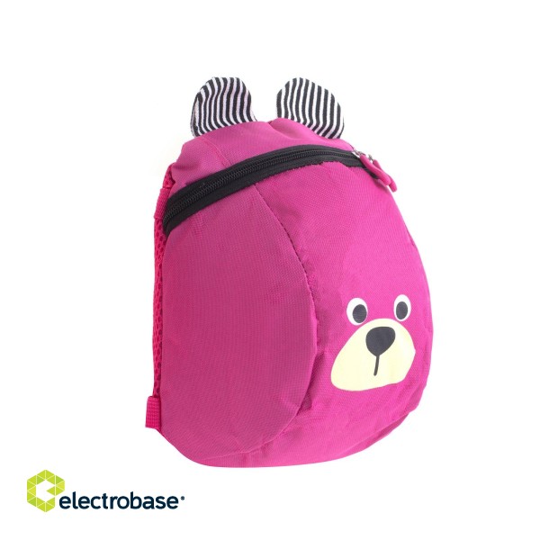 RoGer Children's Backpack Bear Pink paveikslėlis 1