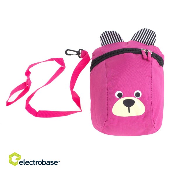 RoGer Children's Backpack Bear Pink paveikslėlis 2