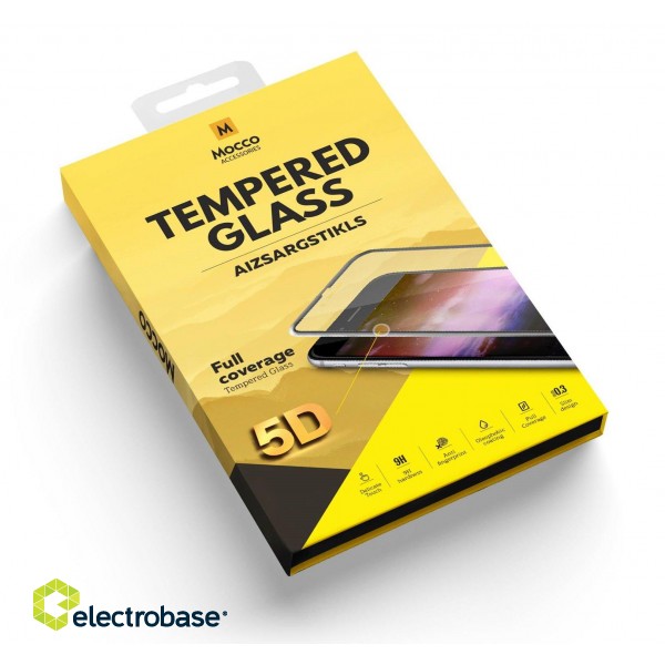 Mocco Full Glue 5D Signature Edition Tempered Glass Aizsargstikls Pilnam Ekrānam Huawei Honor View 20 Melns image 2