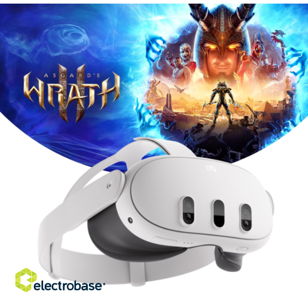 Meta Quest3 Visore VR 128GB +Asgard's Wrath2 VR Glasses image 4