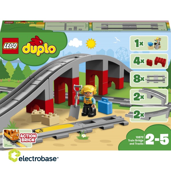 LEGO Duplo 10872 Train Tracks and Viaduct Konstruktors image 1