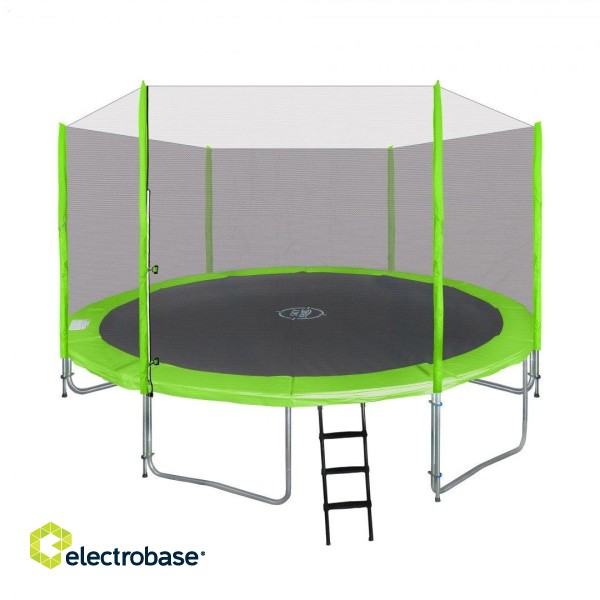 RoGer Trampoline with an External Safety Net and a Ladder 366cm image 1