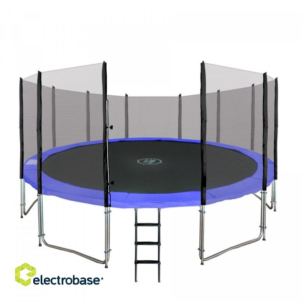 RoGer Trampoline with an External Safety Net and a Ladder 487cm image 2