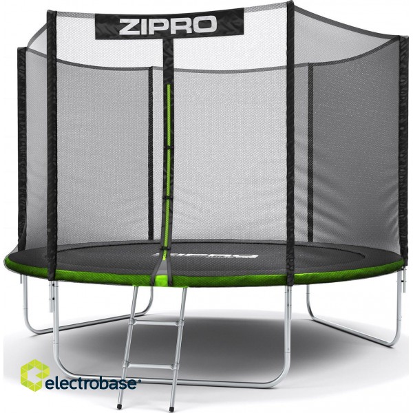 Zipro Jump Pro Batuts ar Drošības Tīklu un Kāpnēm 10 FT / 312 cm image 1
