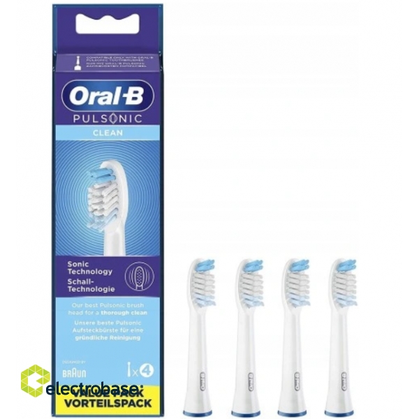 Oral-B Pulsonic Clean Насадки для Зубной Щетки 4 шт фото 1