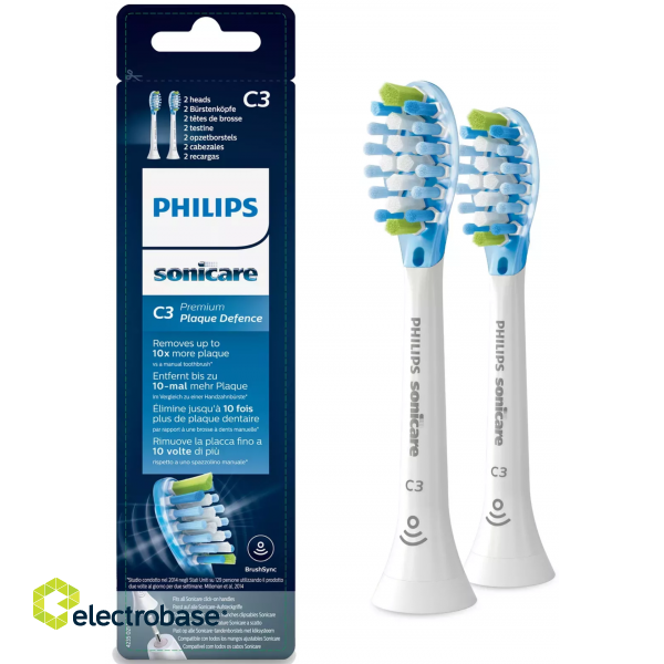 Philips C3 Toothbrush heads Standard sonic 2-pack image 2