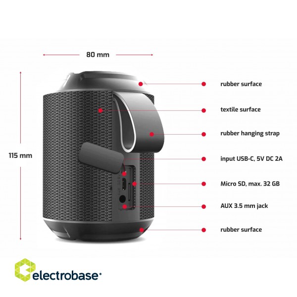 Swissten Ultimate Bluetooth Portatīvais Skaļrunis 24W image 3