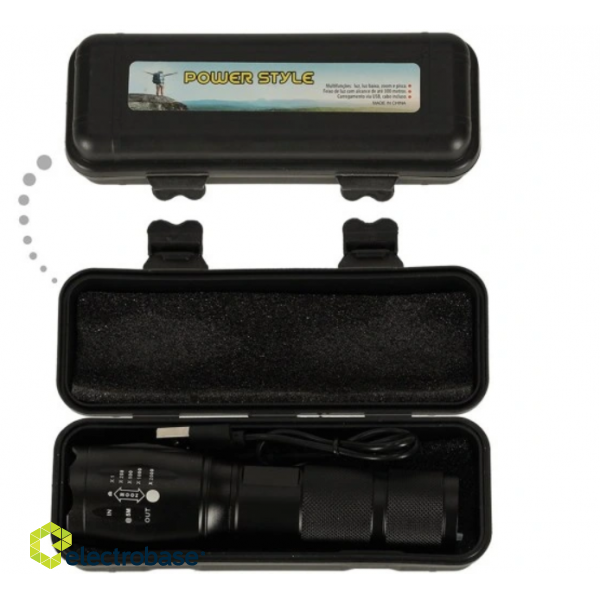 RoGer LED USB Flashlight 1800 lm paveikslėlis 3