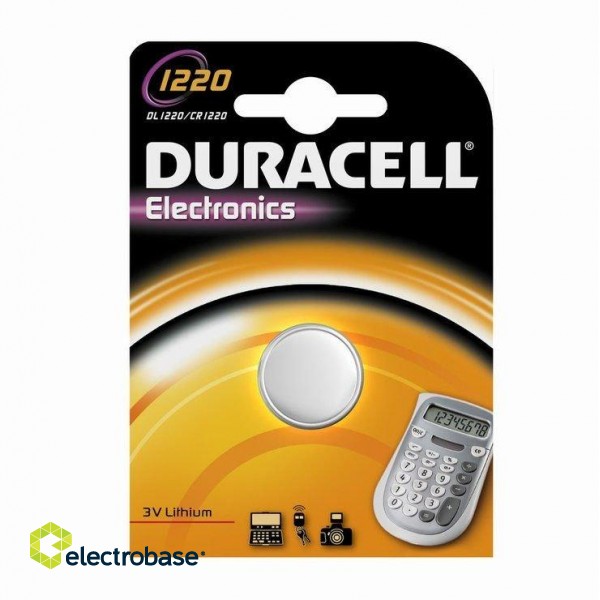 Duracell CR1220 Lithium 3V Tablet Battery