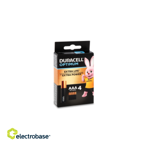Duracell Optimum AAA Baterijas 4gab image 2