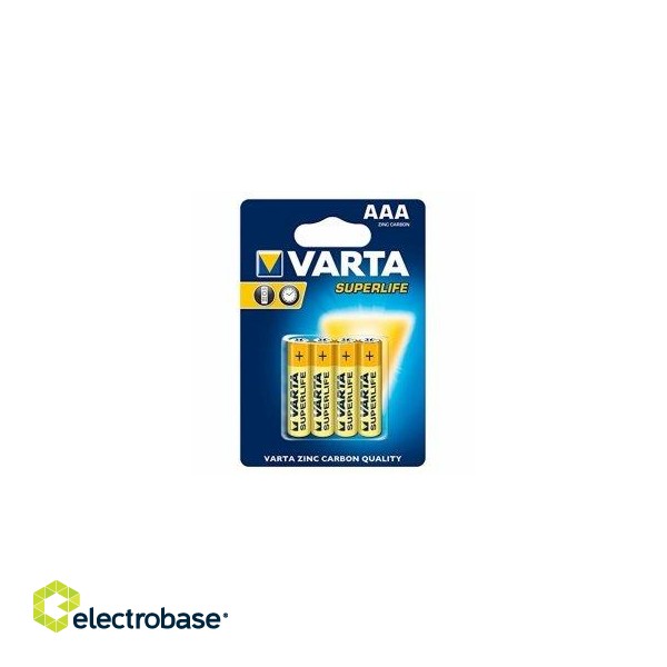 Varta AAA SuperLife Zinc Carbon Battery 4pcs