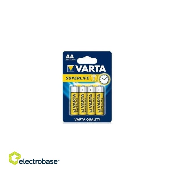 Varta SUPERLIFE Battery Single-use AA Zinc-carbon 4pcs image 1