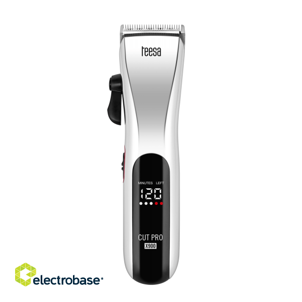 Teesa CUT PRO X900 Wireless hair trimmer / 4 different tips / Silver image 3