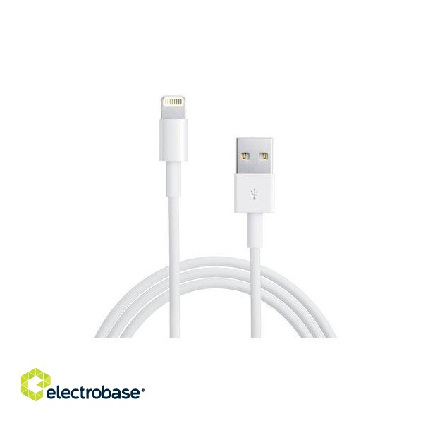 Mocco Lightning USB data and charging cable 1m White