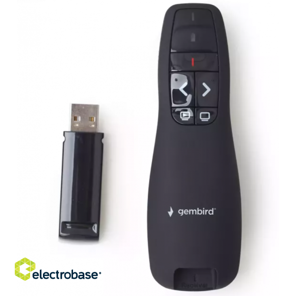 Gembird Bezvadu USB prezentētājs ar lāzera rādītāju image 2
