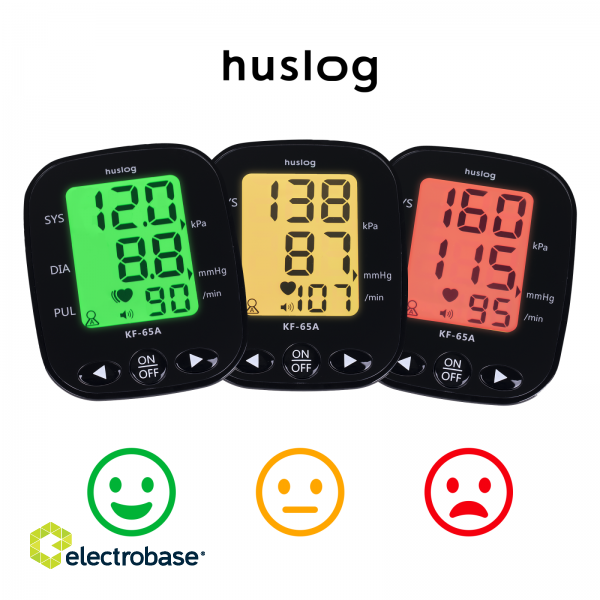 Huslog KF-65A Arm blood pressure monitor with voice function paveikslėlis 2